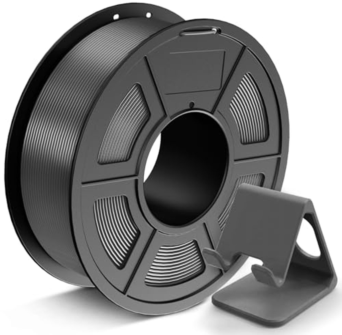 1.75mm Neat Wrapped PLA 3D Printer Filament - 1.1KG Spool - Accurate 3D Printing Material in Grey