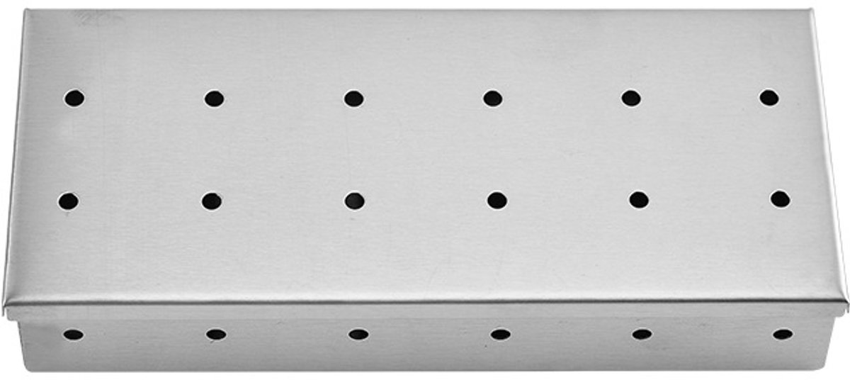 Barbecue gereedschapset - RVS Barbecue Rookbox, Fruithout en Kruiden Bak