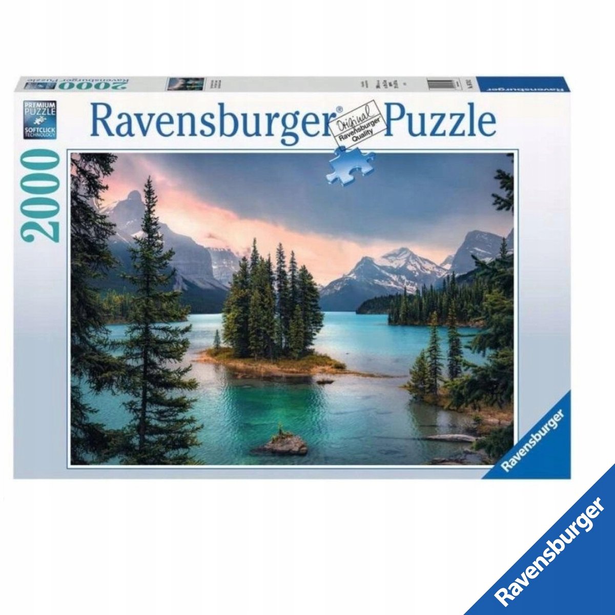Ravensburger Puzzel Premium 2000 Stukjes: Berglandschap met Meer