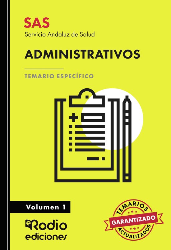 SAS 2024. Administrativos. Temario Específico. Volumen 1. S ... - cover