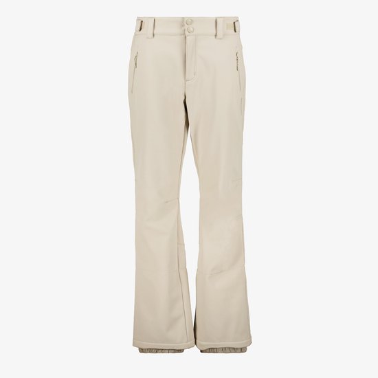 Mountain Peak dames softshell skibroek 10000 mm waterkolom - Beige - Maat XL