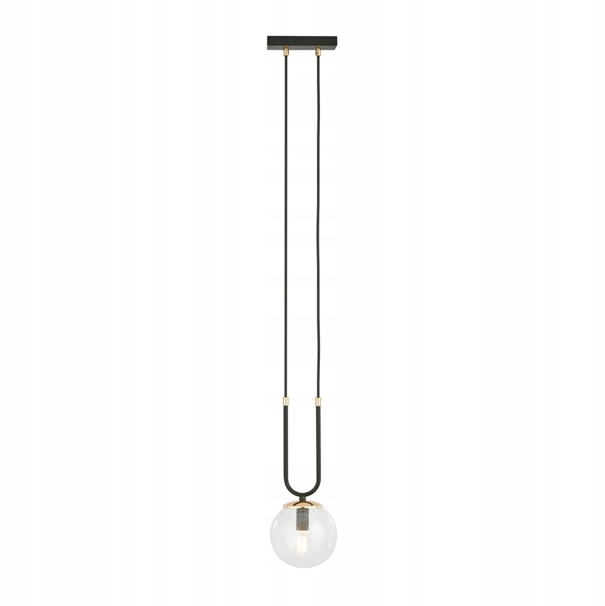 Emibig Glam Hanglamp Zwart/Transparant E14 10W Verstelbaar