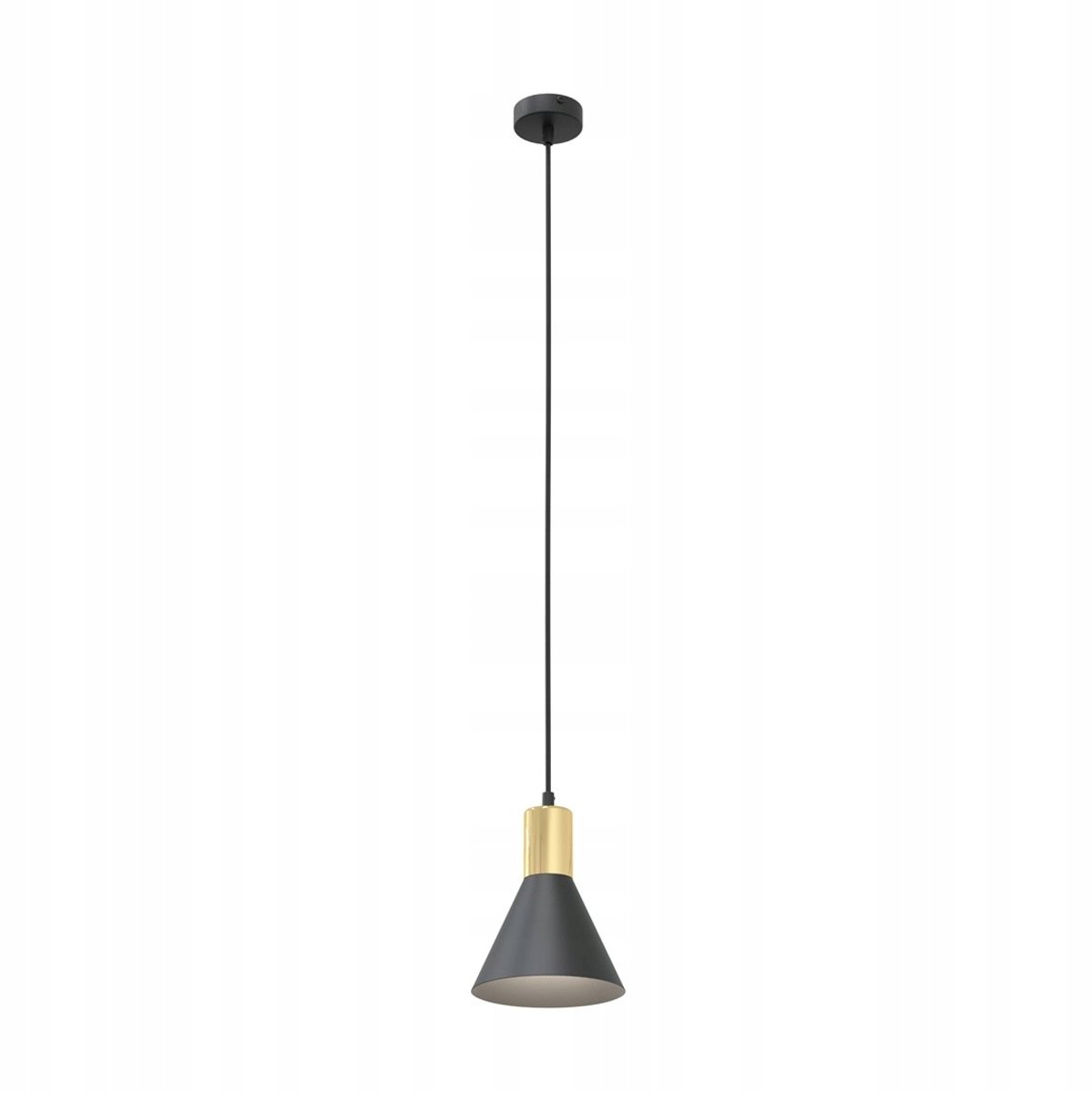 Emibig ROSA 1 BL Hanglamp Zwart Goud - Stijlvol Loft Design