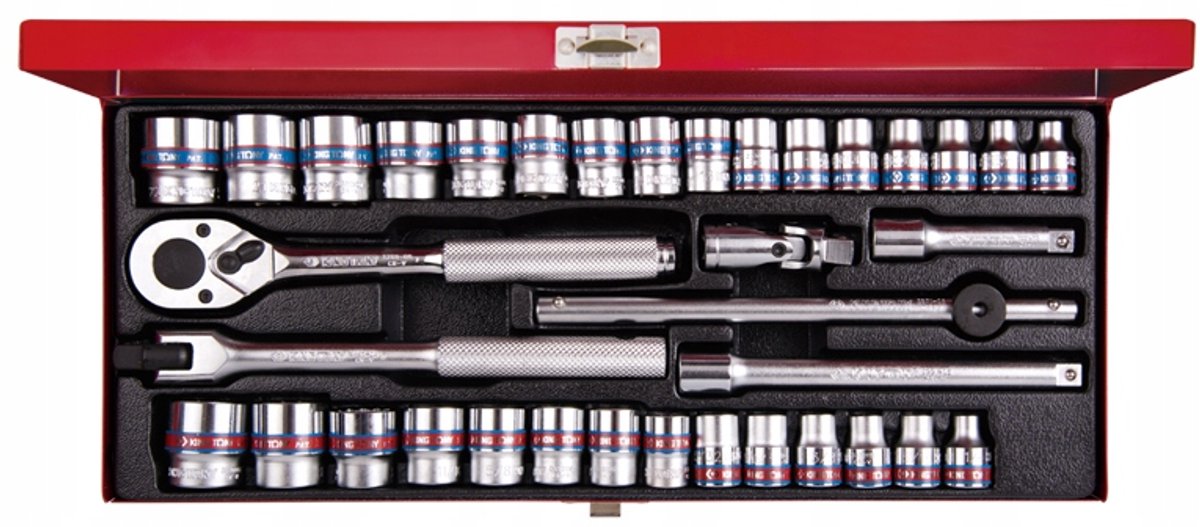 36-delige Doppenset 3/8" Metrisch & Inch - King Tony
