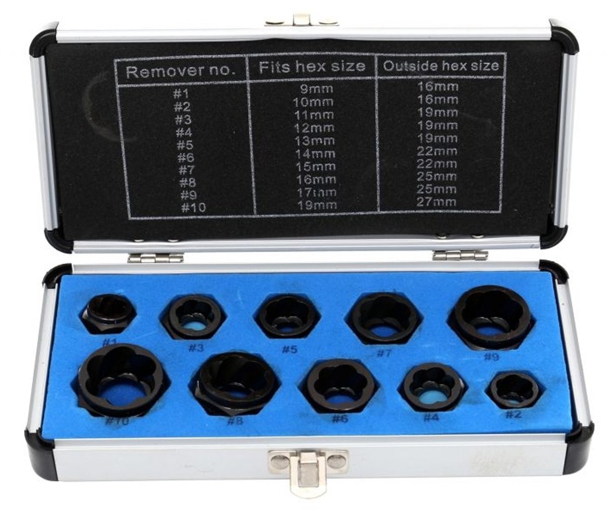 Kraft&Dele Schroefverwijderaars Set 10 Stuks - KD10268