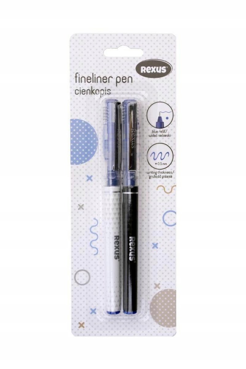 Beniamin Fineliners Blauw 0.5mm - 2 Stuks op Blister