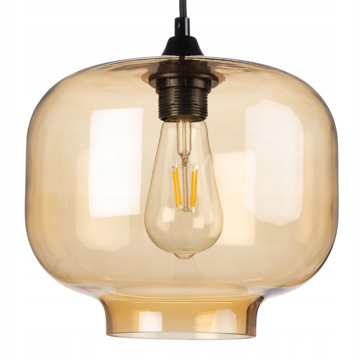 Cairo 2 Amberglazen Hanglamp - Stijlvol en Modern