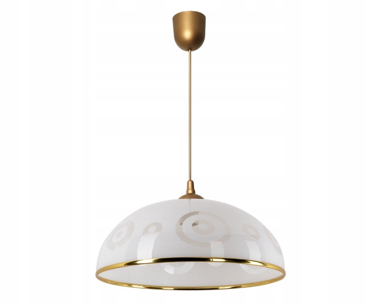 Hanglamp Inso B E27 Grote PVC Kap Goud