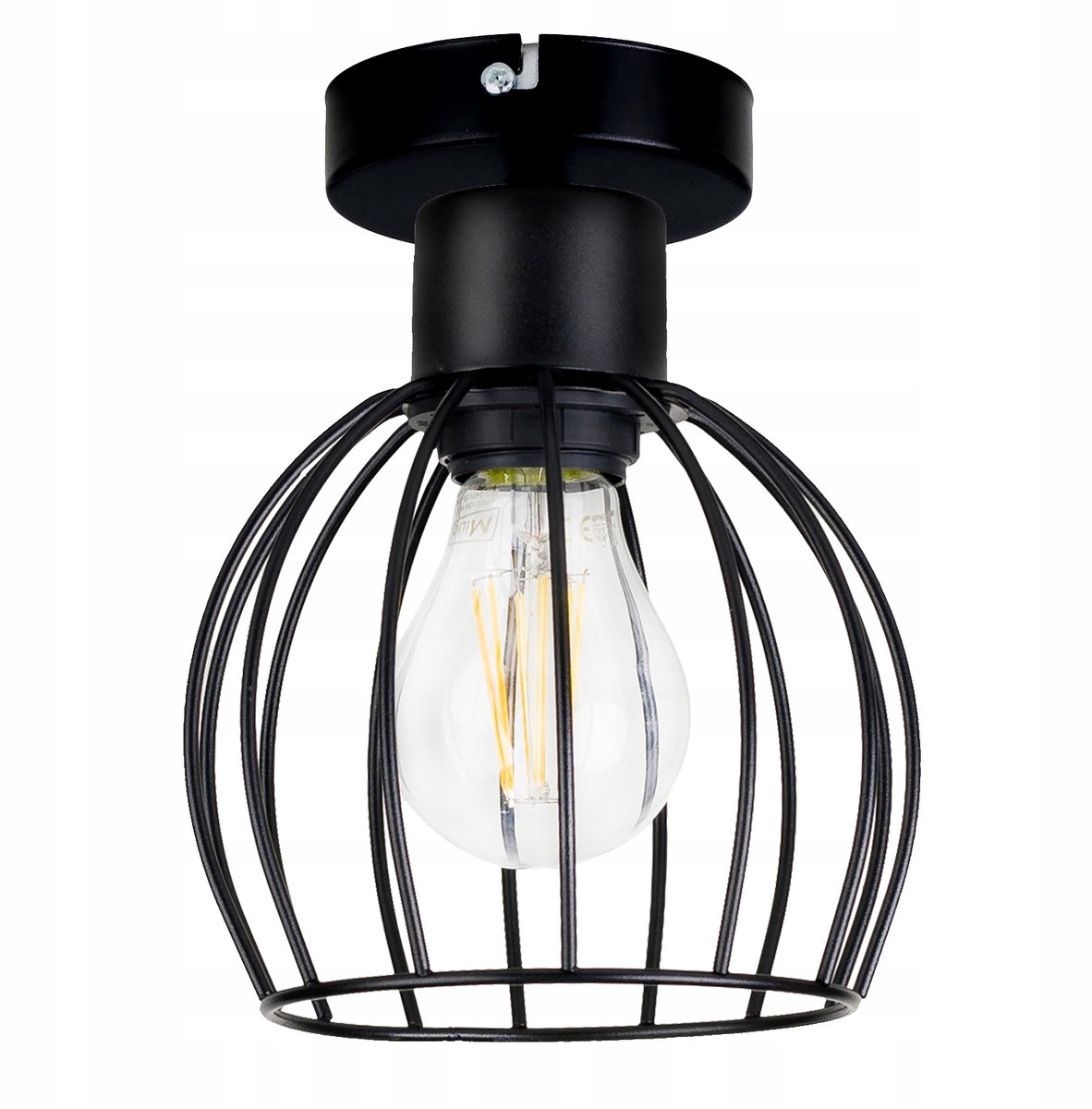 Loft Plafond Lamp Zwart Metaal E27 - Stijlvol en Modern