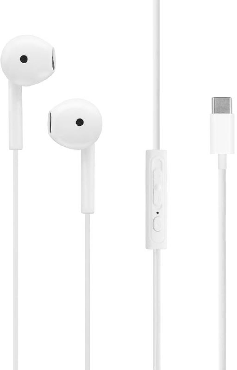 Musthavz To Go In-Ear Oortjes met Microfoon – Bedrade Koptelefoon – USB-C – Wit