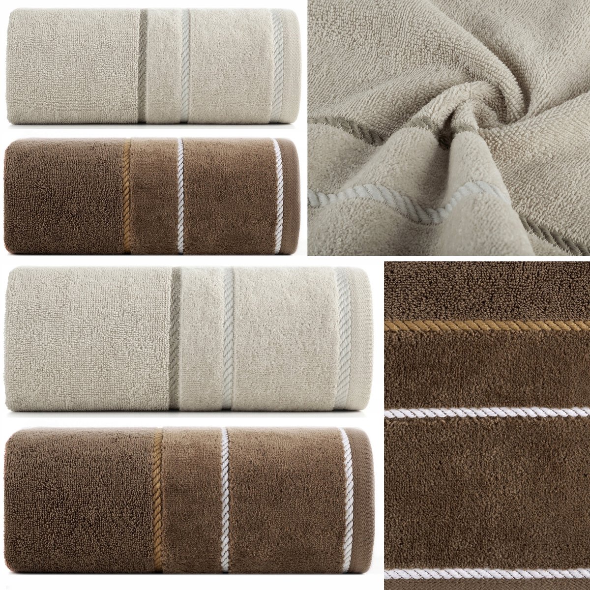 4-delige handdoekenset 500 gsm SPA-badhanddoek 2x50x90 + 2x70x140