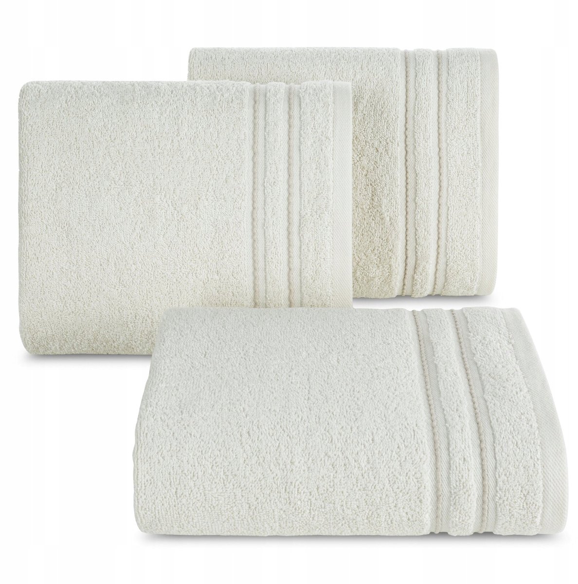 Luxe Katoenen Badstof Handdoek Crème 70x140 cm 500 GSM