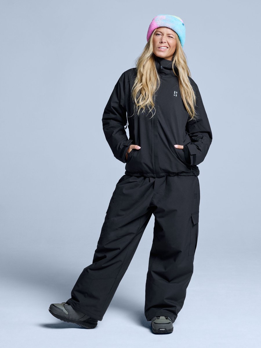 POEDERBAAS - arctic 2l insulated jacket women - Ski jack dames - Zwart