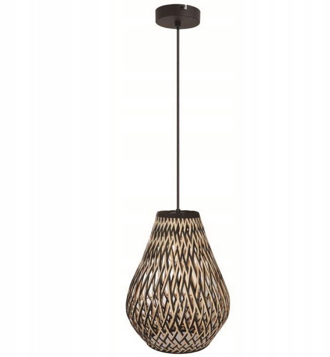 Reality Carmina Hanglamp - Bamboe, E27 Fitting, 1 Lichtpunt