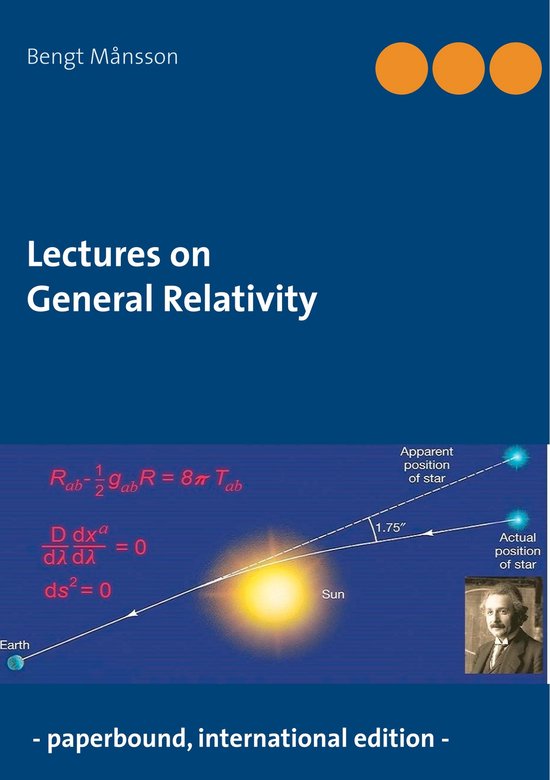 Lectures on General Relativity - cover