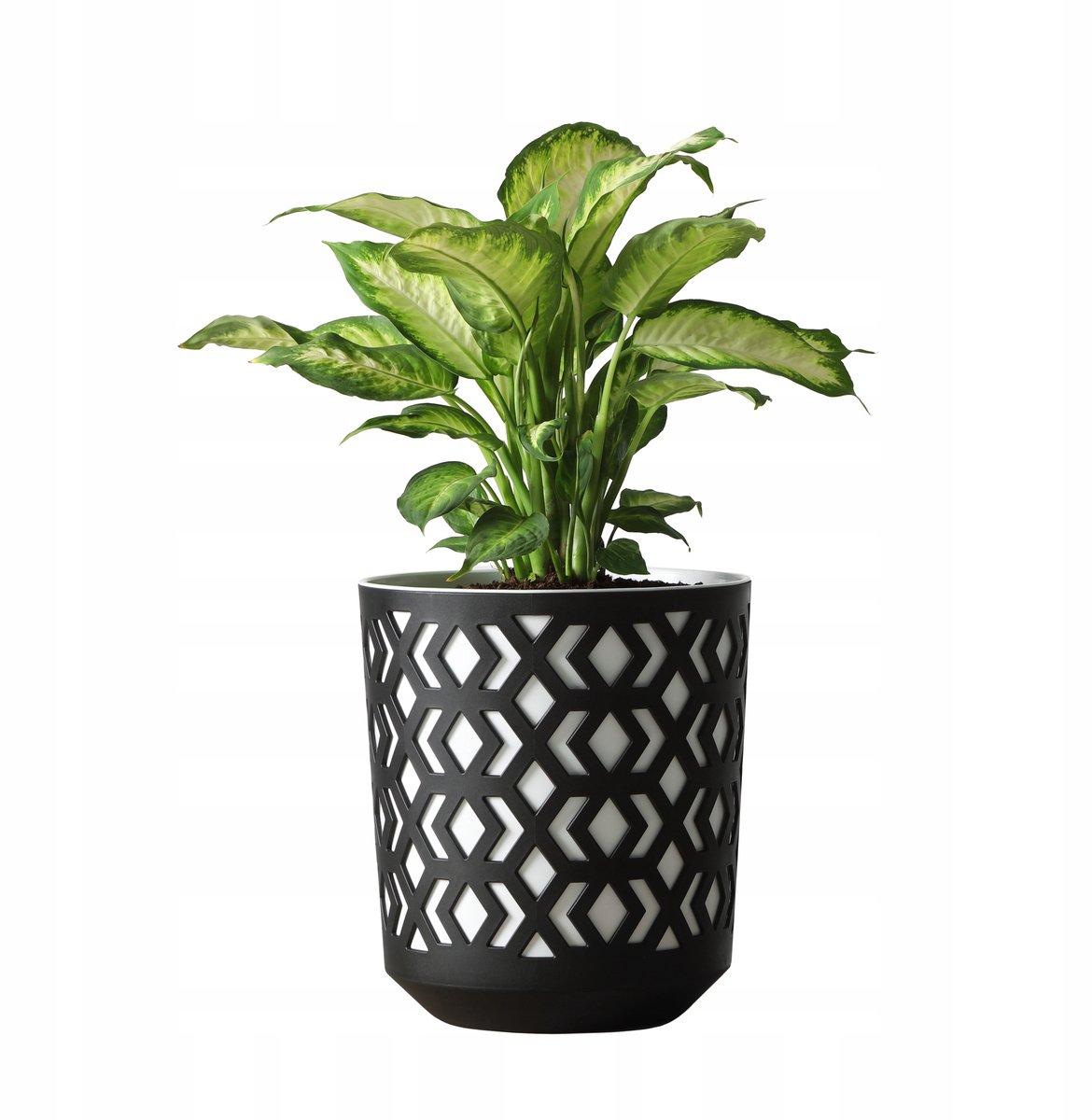 Lamela AZTEK Pot 19,5cm Zwart/Wit - Modern Design