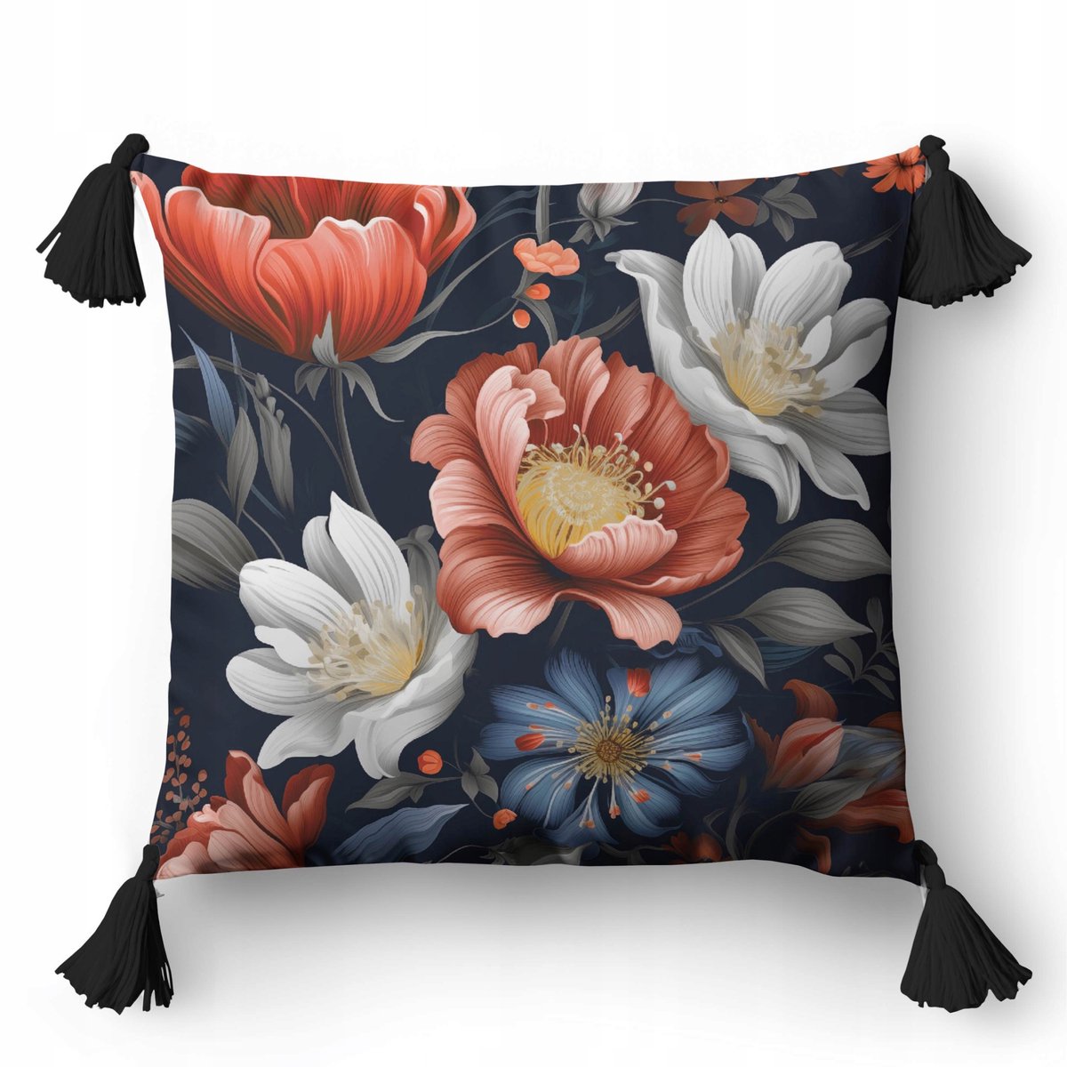 Detexpol Sierkussenhoes 45x45cm - Bloemendesign