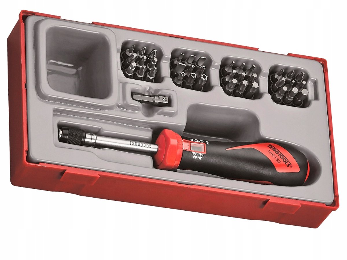 Teng Tools Momentsleutel 1/4" 1-5 Nm met 36 Bits