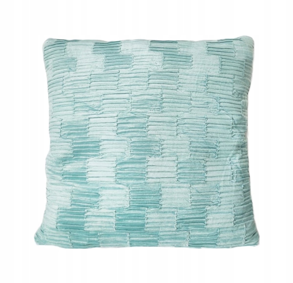 Mintgroen Plissé Kussenhoes 45x45 cm - Zacht Fluweel