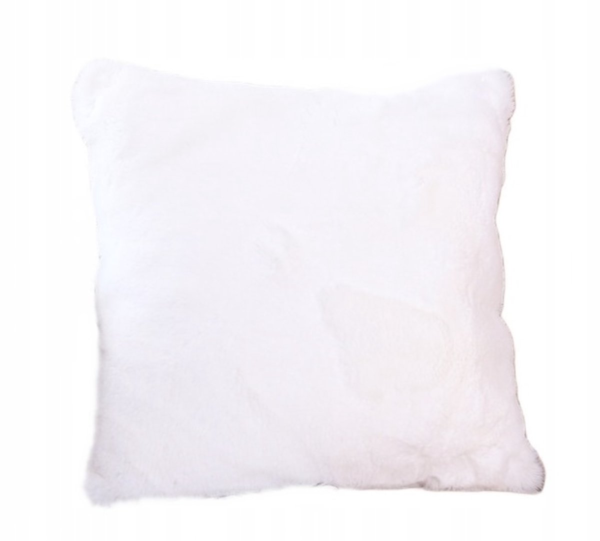 Decoratieve Kussenhoes 43x43 cm Wit Zacht Nepbont Boho Stijl