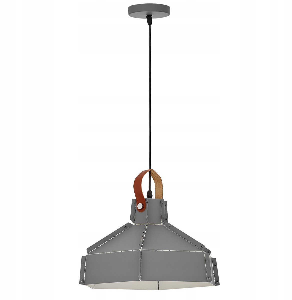 Moderne Grijze Hanglamp Dona W1 Metaal E27 34cm