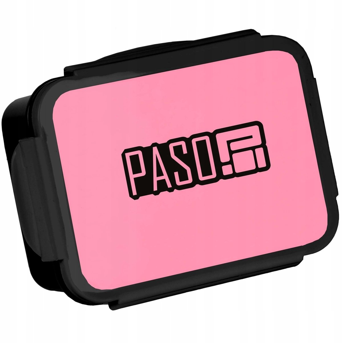 Paso Lunchbox Zwart-Roze 650ml - Ideaal voor School en Uitjes