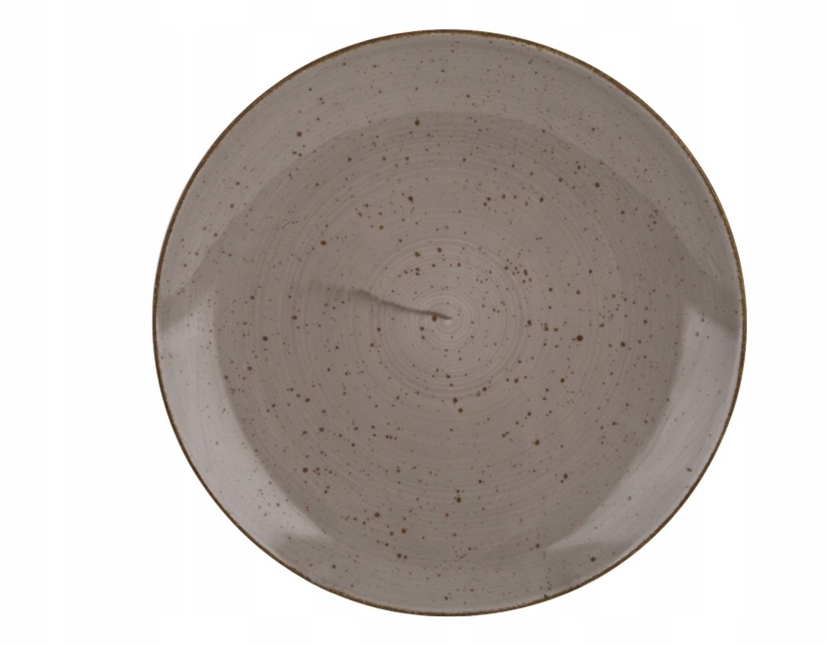 Bord Porseleinen Schotel 27cm Boss Coffee Latte - handgemerkt