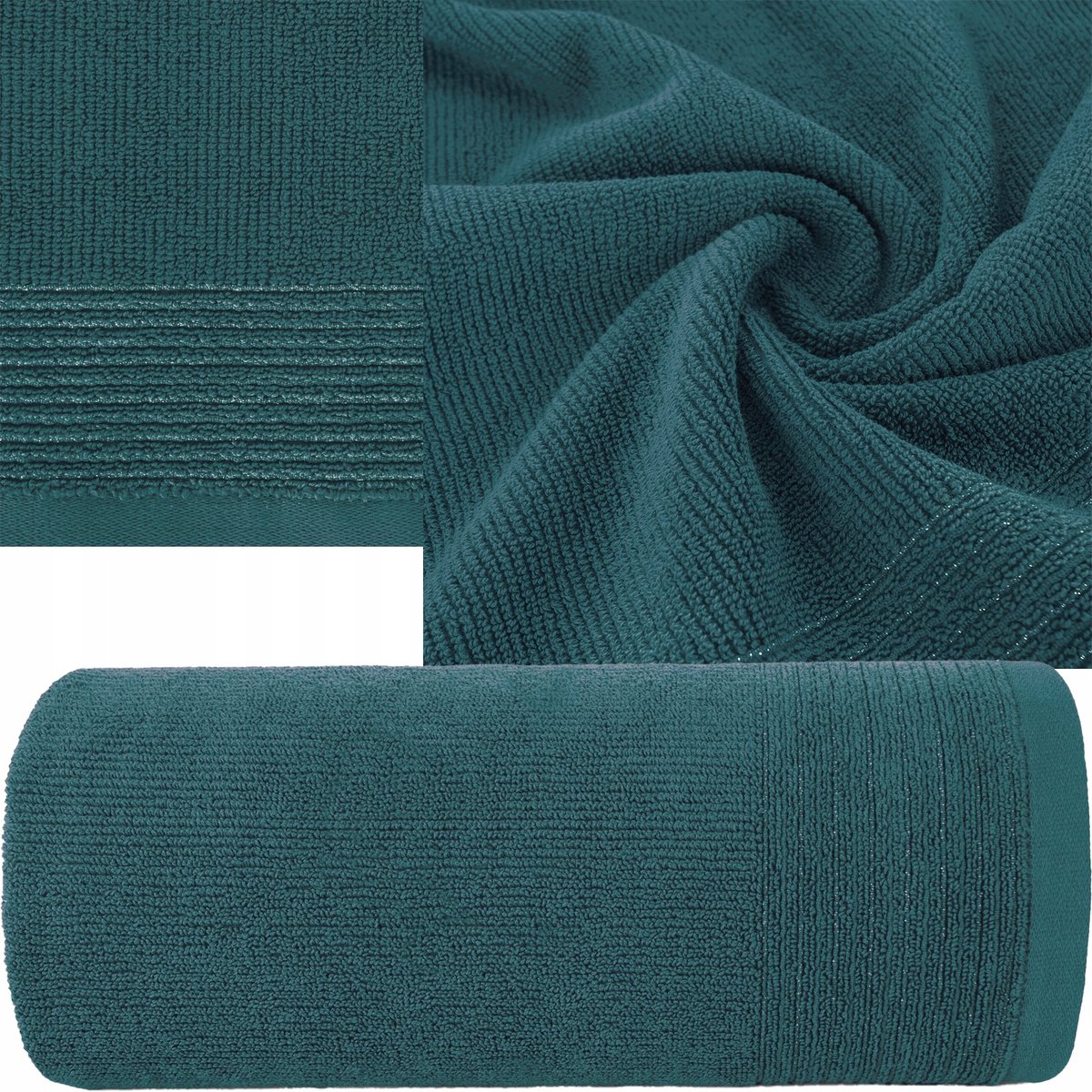 Turquoise Katoenen Badhanddoek 50x90 cm - Luxe en Duurzaam