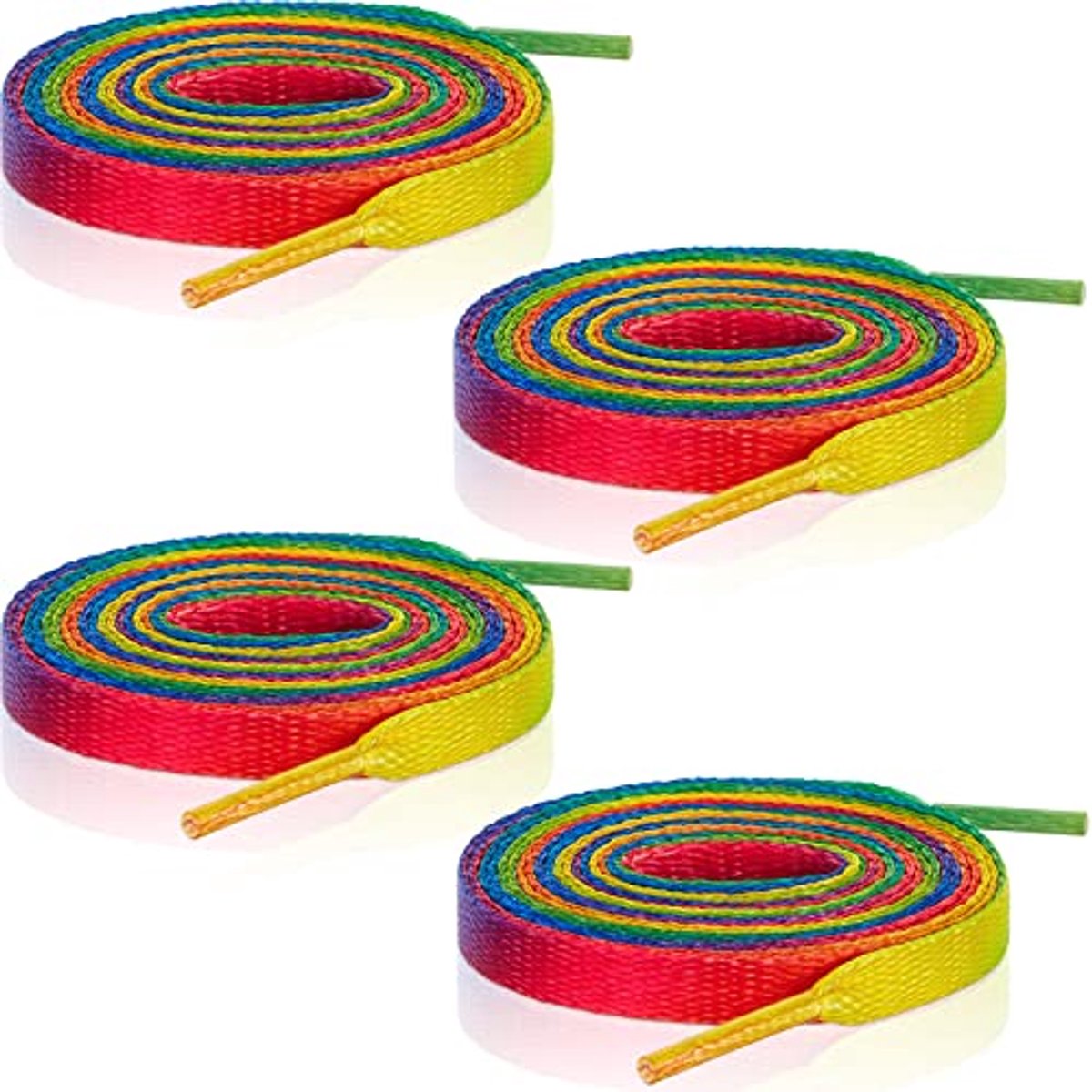 Kleurige Elastische Schoenveters - 8 Stuks - 120 cm Lange Schoenveters voor Sneakers en Trainers