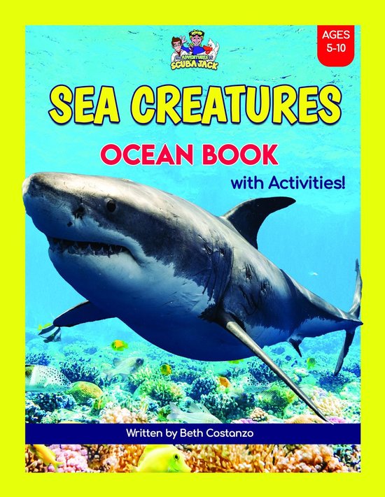 Super Fun Sea Creatures Ocean Book with Activities for Kids! - cover