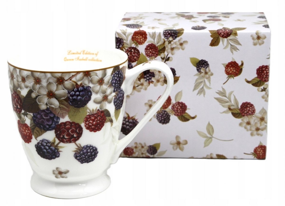 Queen Isabell Jumbo Mok Porselein Bosvruchten 450ml