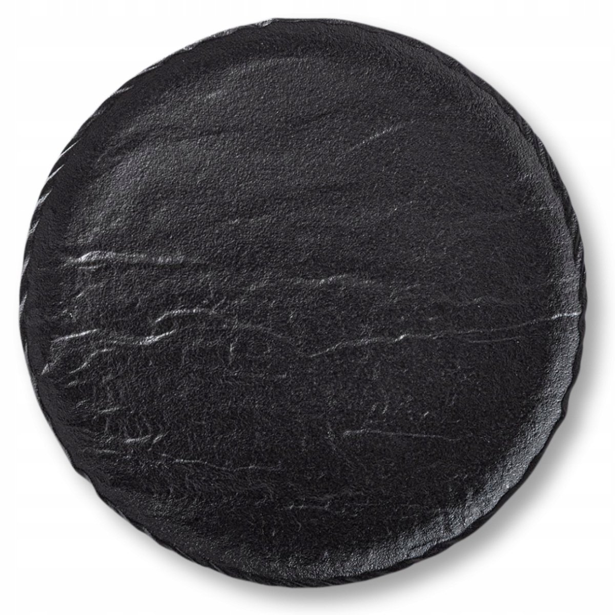 Wilmax SlateStone Dessertbord Zwart Porselein 20,5 cm - Steenlook