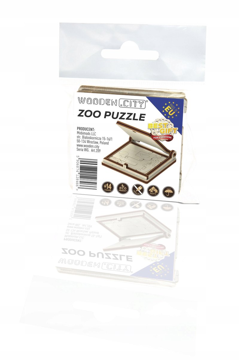 Houten 3D Puzzel Dierentuin - Creatief Bouwpakket