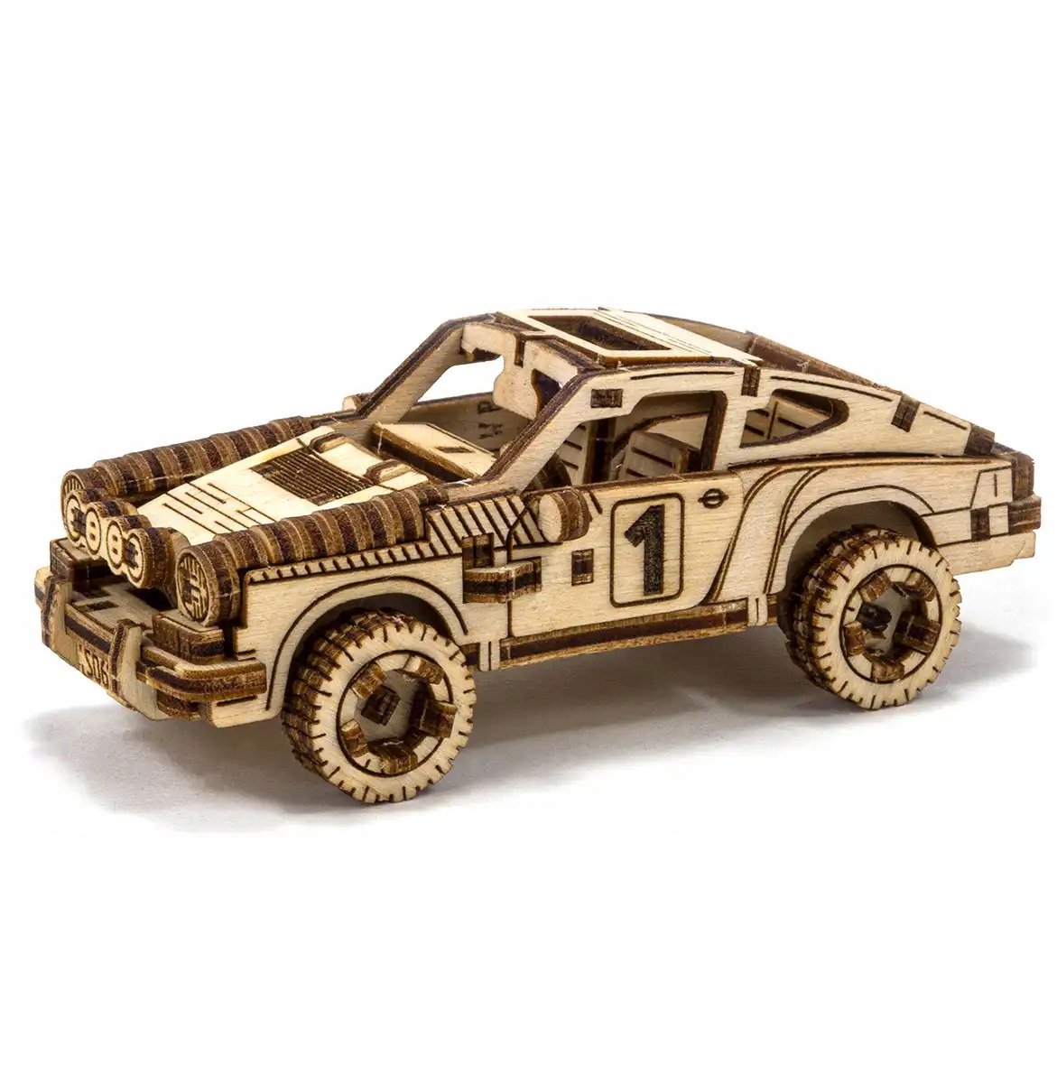 Wooden.City 3D Houten Rallyauto Modelbouw Kit - 113 Delen