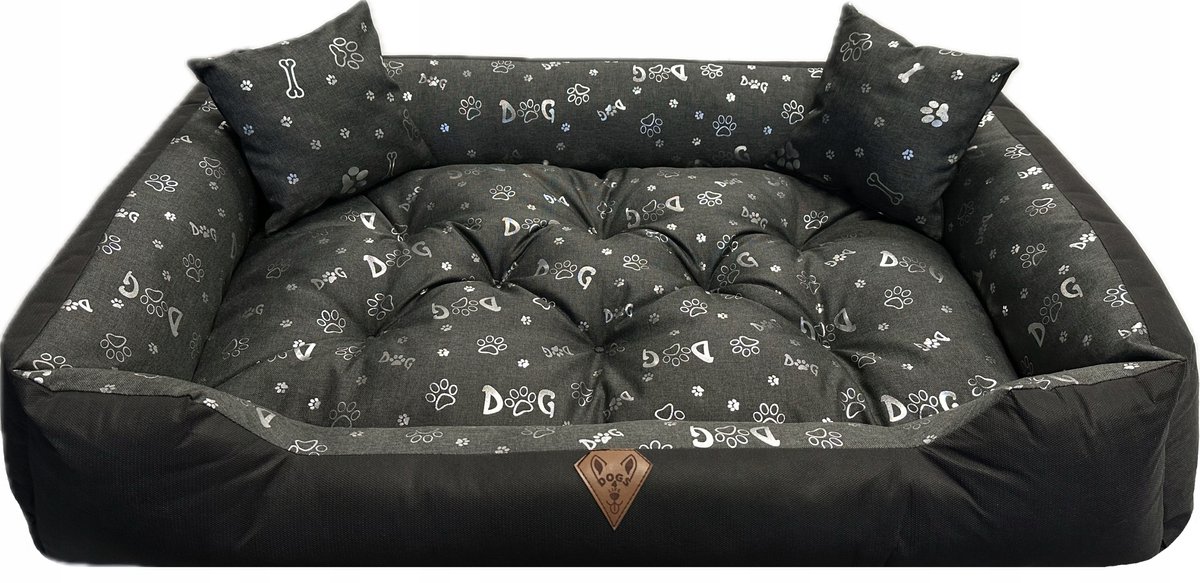 XL Hondenkussen 130x105cm - Comfortabel & Duurzaam - Grijs Linnen