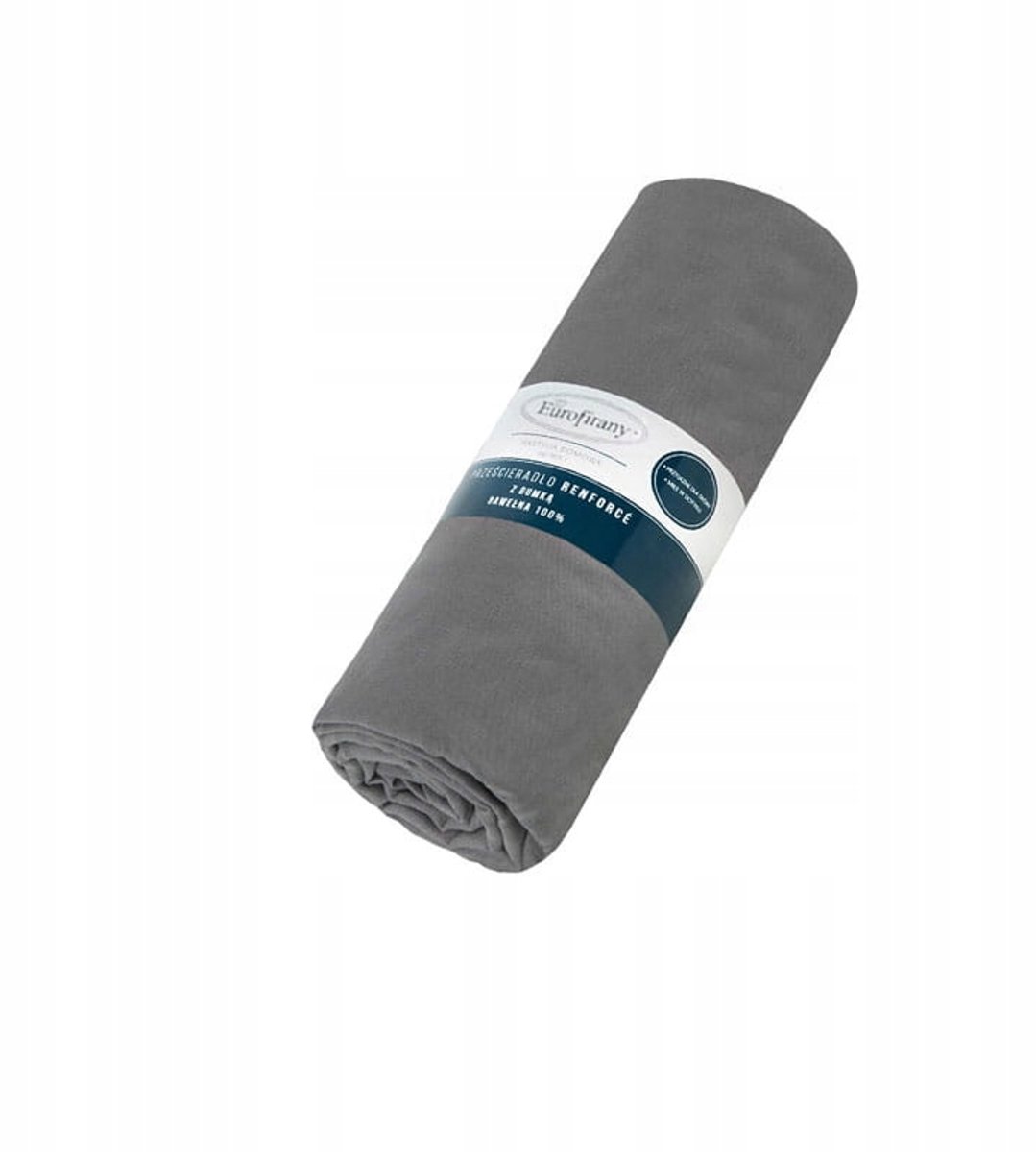 Basic Katoenen Hoeslaken met Elastiek 100x200cm - Staalgrijs