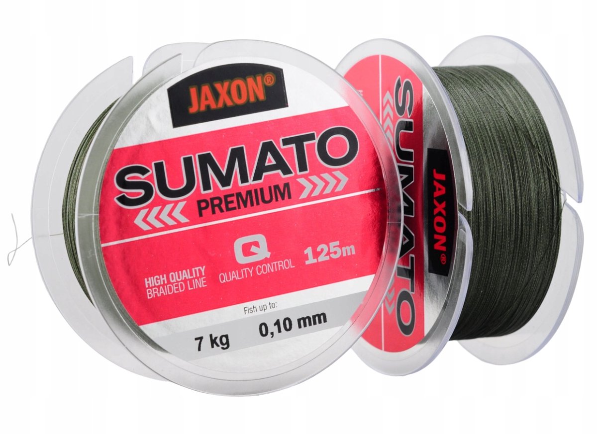 Jaxon Sumato Premium Vislijn - 0.10mm, 125m, 7kg - Donkergroen