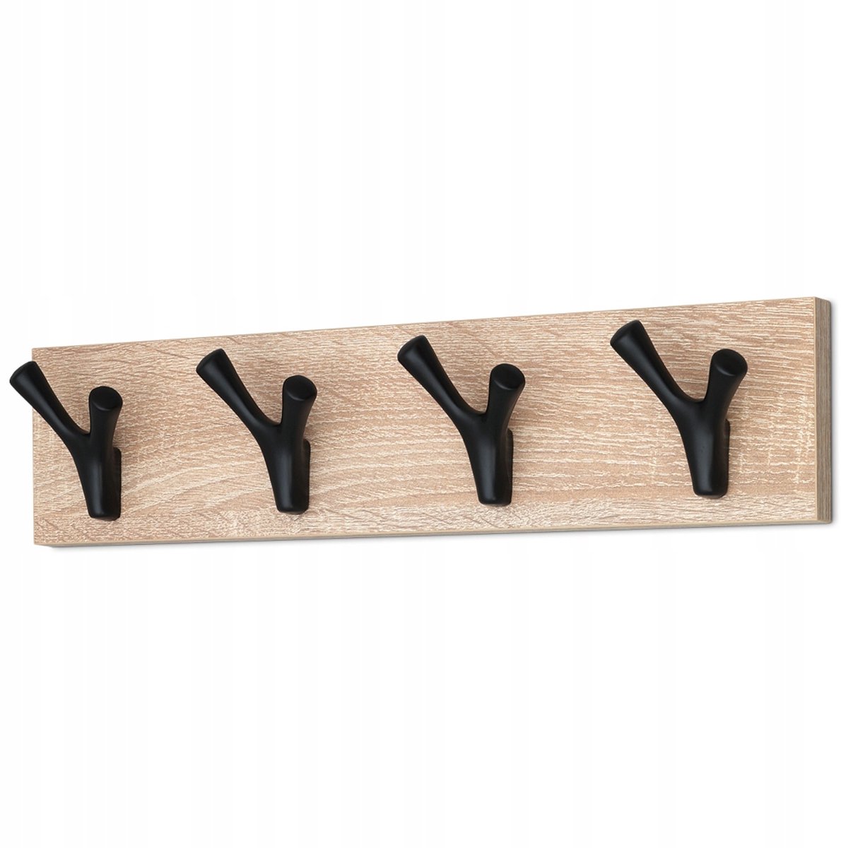 Sonoma eiken wandhanger met 4 premium haken