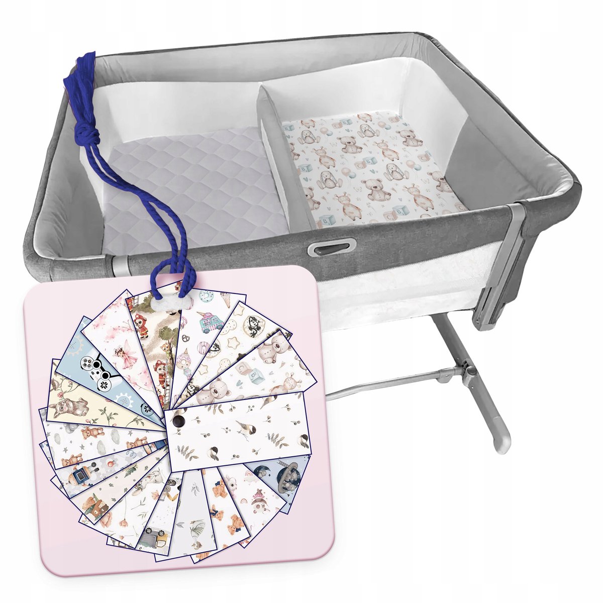Hoeslaken Chicco Next2Me Twins - 100% Katoen - 75,5x46 cm