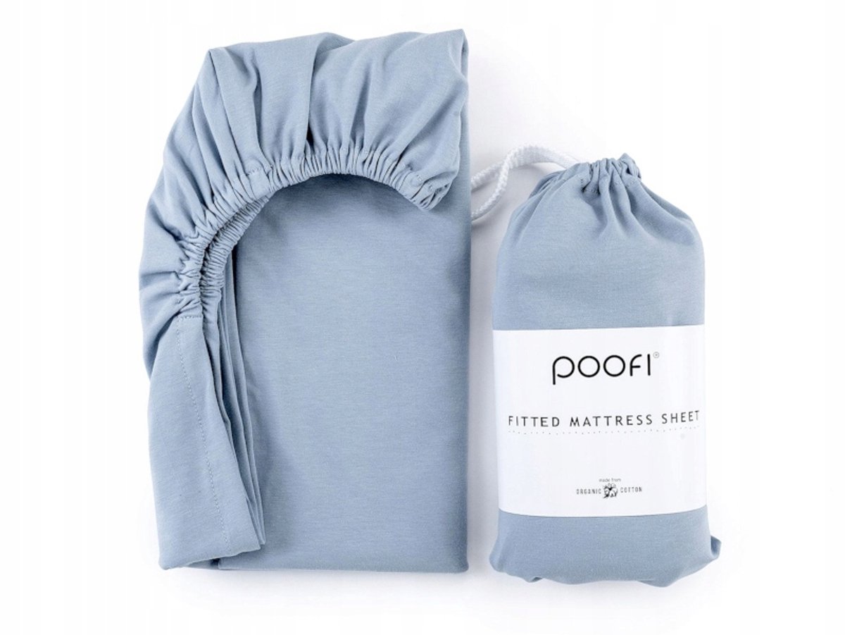 Poofi Hoeslaken Katoen 60x120cm - Zacht & Organisch
