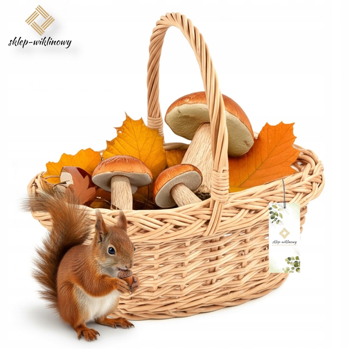 Wikken mandje voor paddenstoelen, Pasen, cadeau - Klein