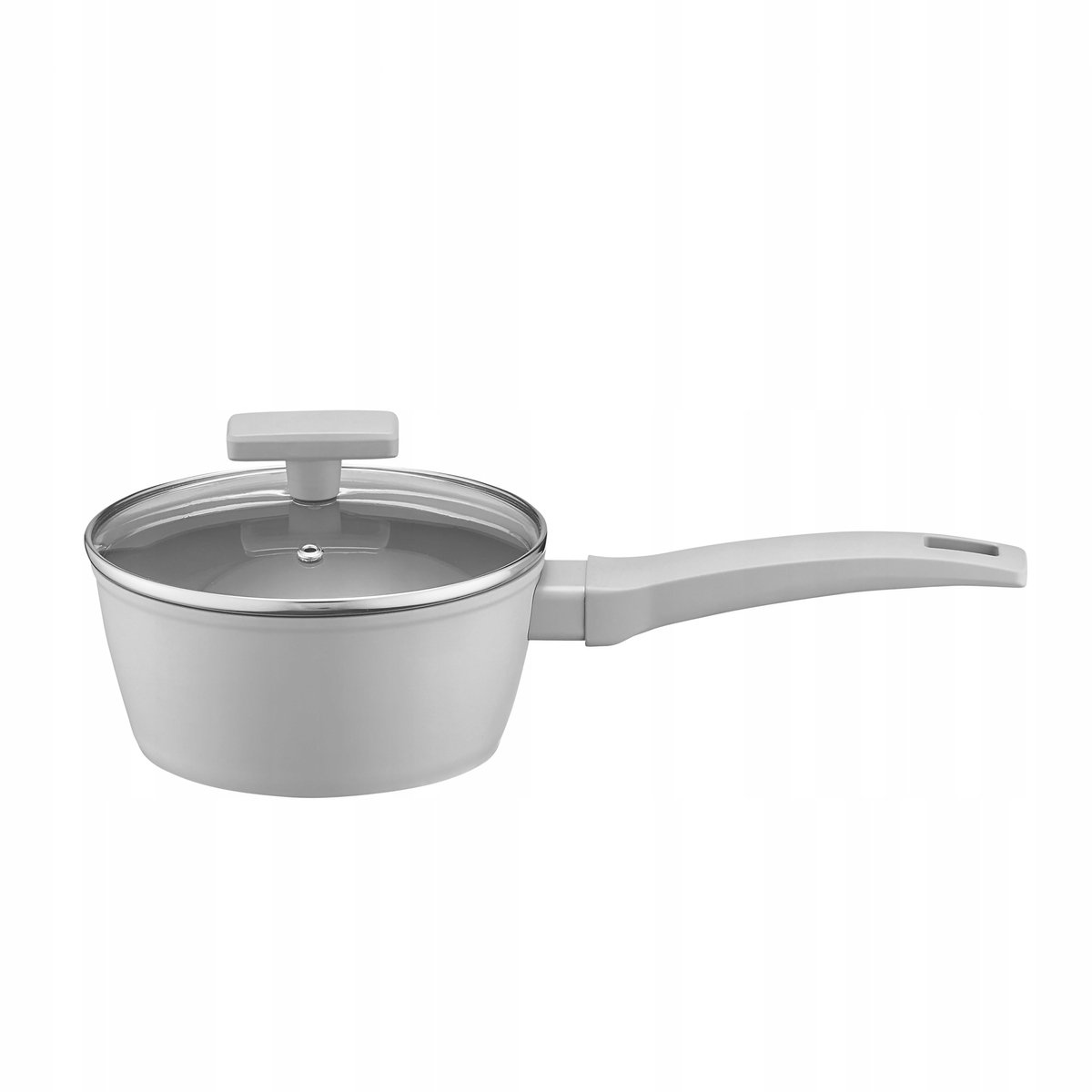 Ambition Gris Steelpan met Deksel - 16 cm, 1.2 L - Geschikt voor Inductie