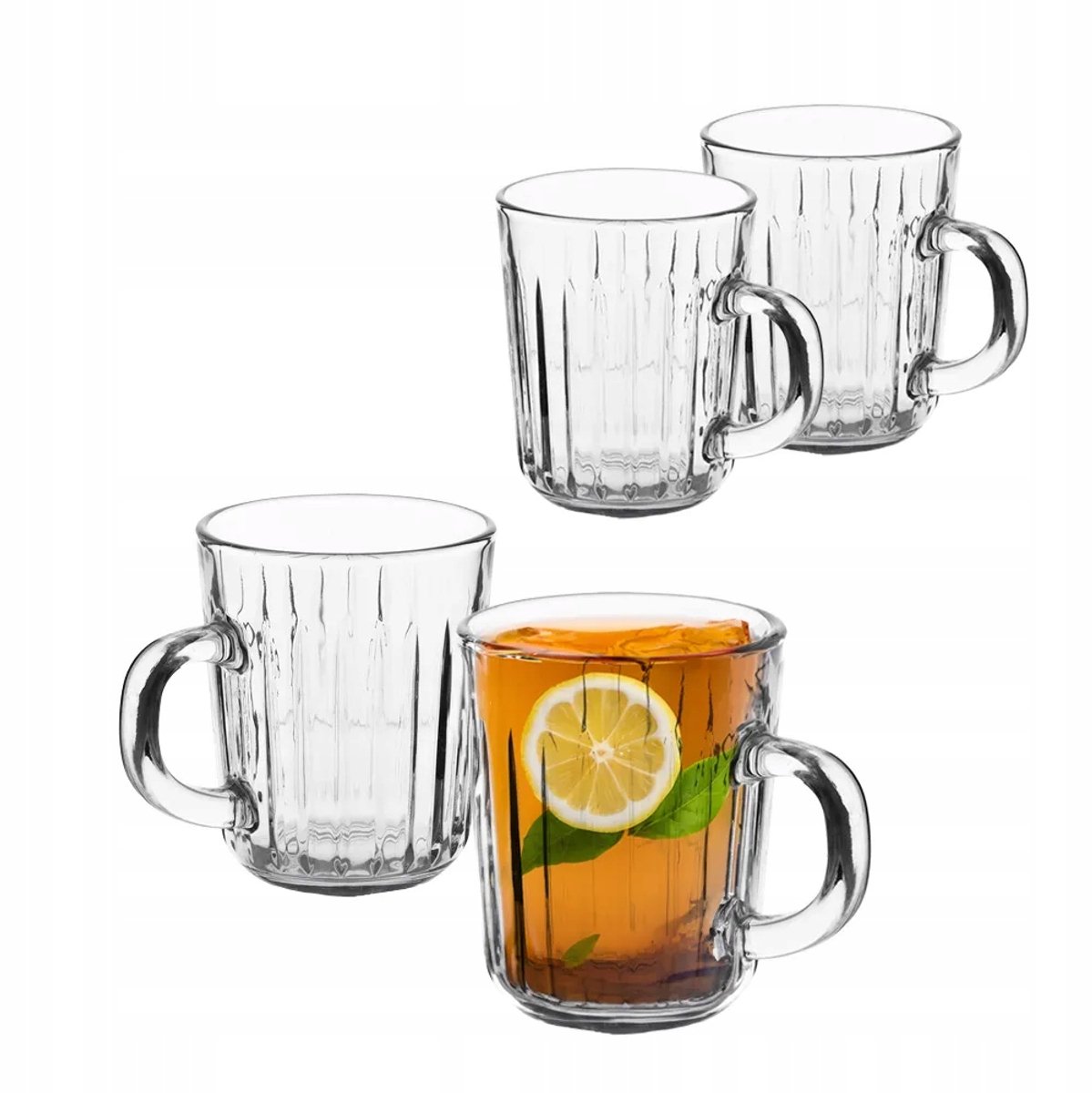 Altom Design Venus Glazen Mokken Set 230ml - 4 Stuks