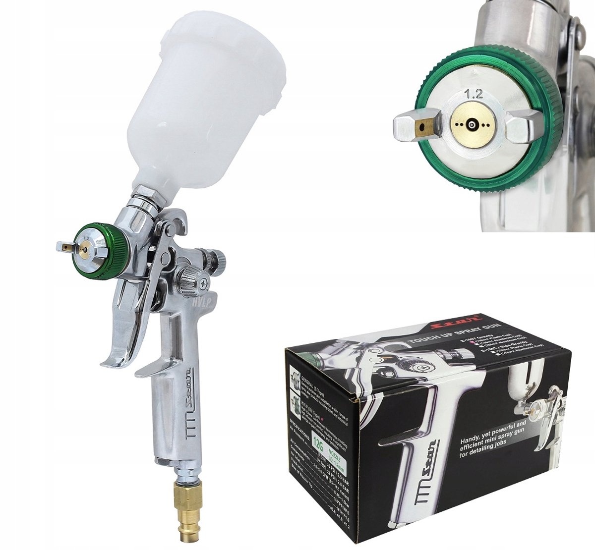 STAR MINI HVLP-spuitpistool 1,2 mm - tank van 130 ml