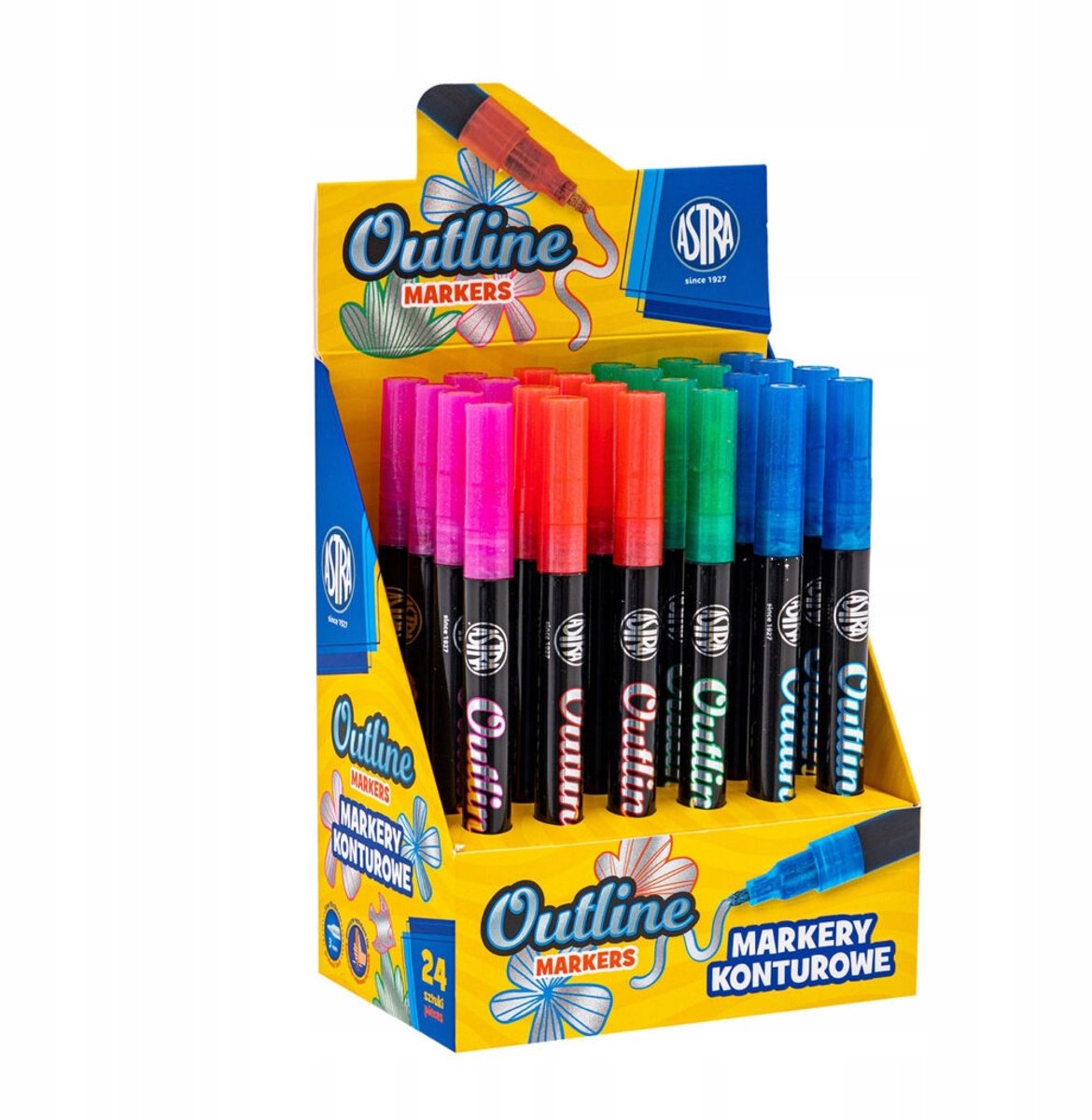 Astra Contour Markers Roze - 3 mm Punt - Voor creatieve projecten