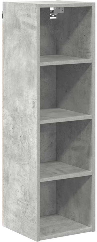 vidaXL Keukenkast aan de muur 2 pcs Beton Grijs 30 x 31 x 80 cm oine