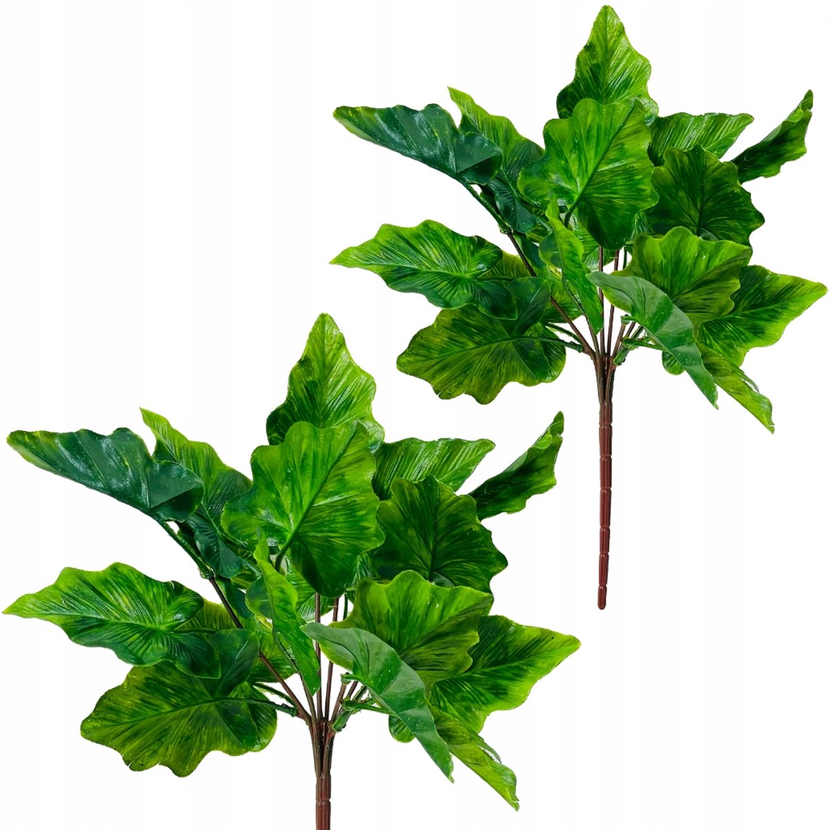 Kunst Alocasia Bladeren Boeket - 38cm Groen - Decoratie