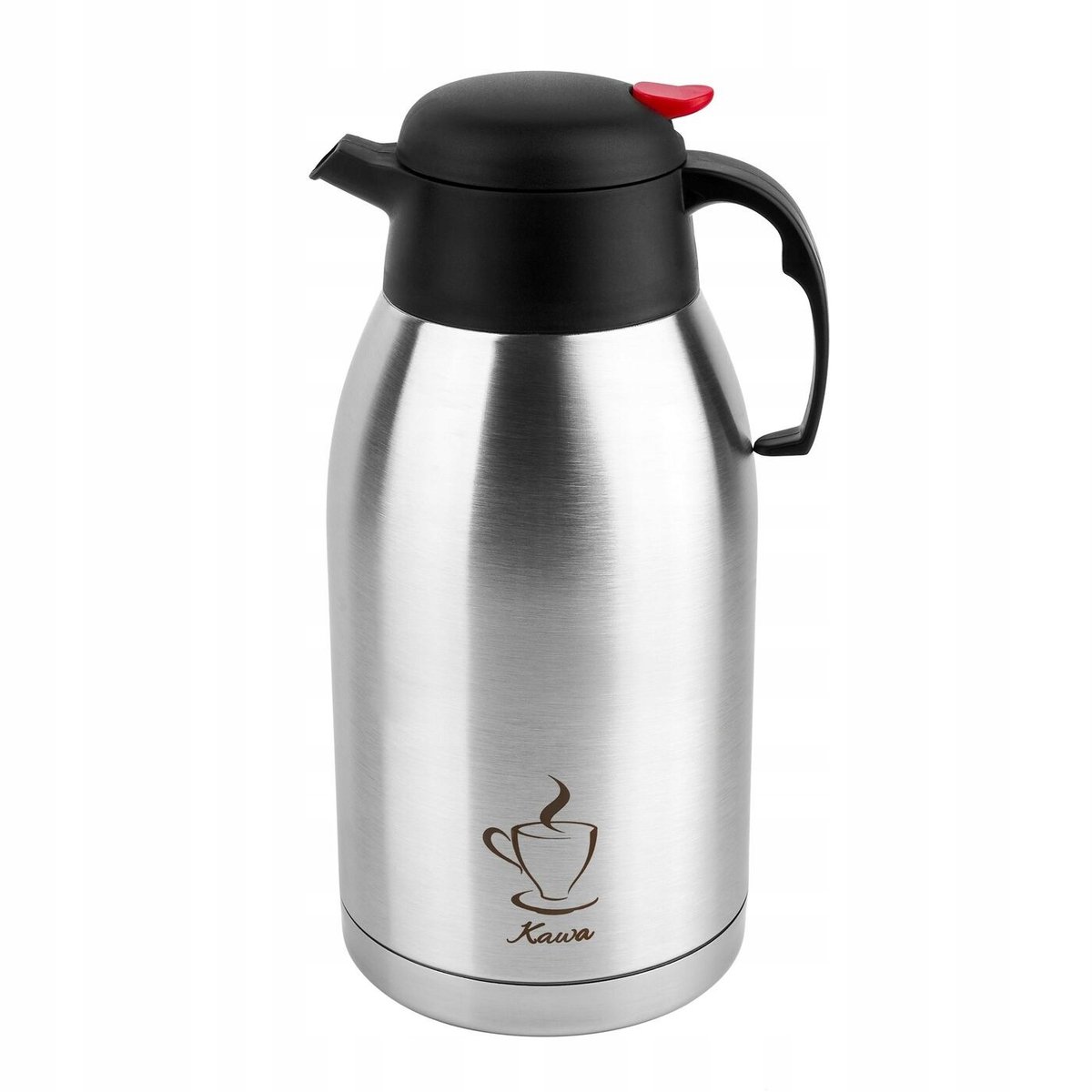 Tadar Thermoskan 2.5L - Koffie & Thee, Zilver/Zwart