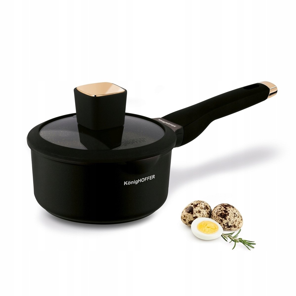 Konighoffer Black Rose Inductiebraadpan met Deksel 1,3L