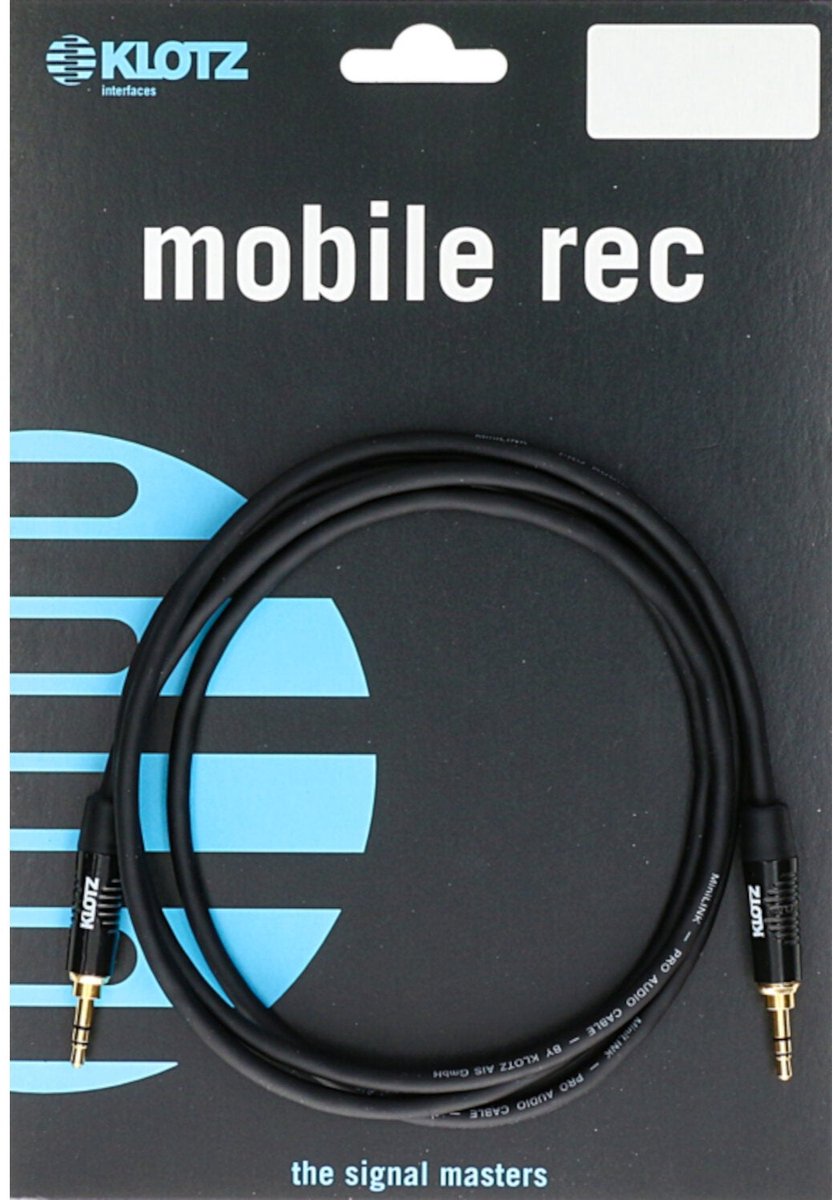 Klotz KS-MM0060 Stereo mini jack-kabel 0.6 meter